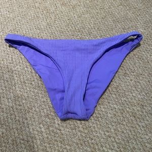 L*SPACE Pointelle Rib Camellia Bikini Bottoms SIZE SMALL